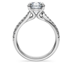 Eternity solitaire ring
