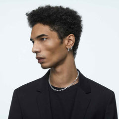 Matrix hoop earrings