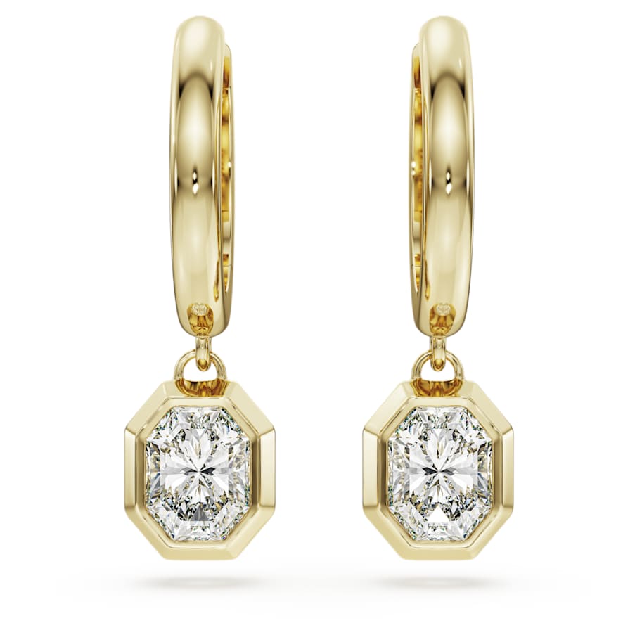 Octagon drop earrings